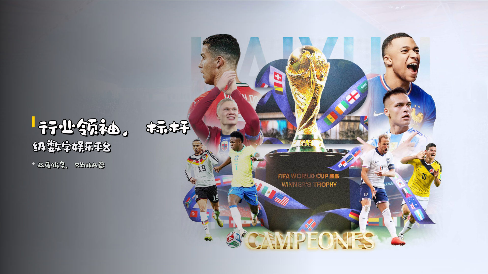 <strong>行业领袖</strong>，标杆级数字娱乐平台